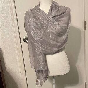 Glint Shimmering Gray Wrap 28” x 84”